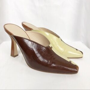 Wandler Niva Two Tone Contrast Leather Mules
